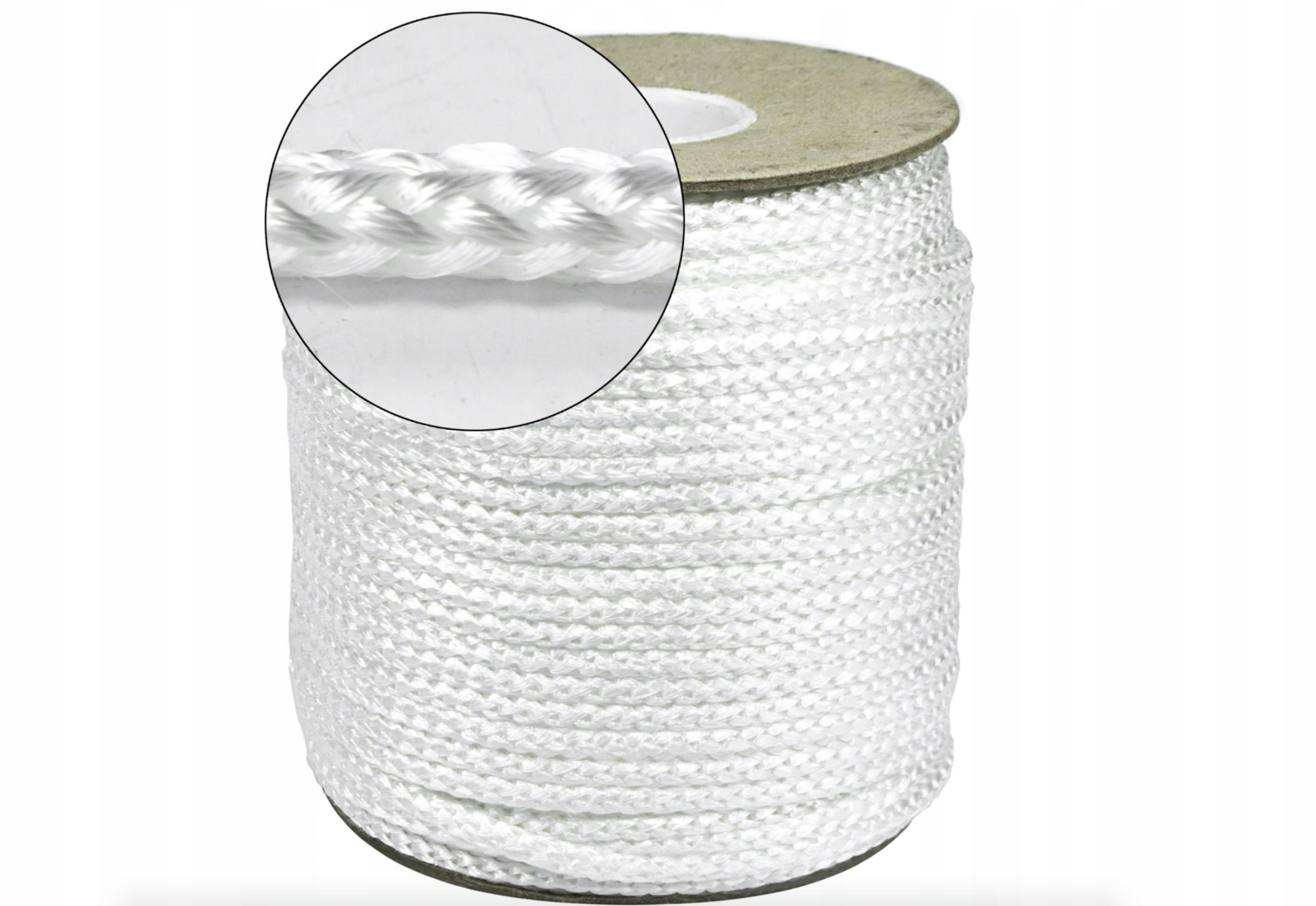 Žiaruvzdorná kremenná šnúra 1200 ° C 4 mm 50 metrov