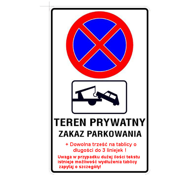 Súkromná značka zákazu ťahania akéhokoľvek obsahu