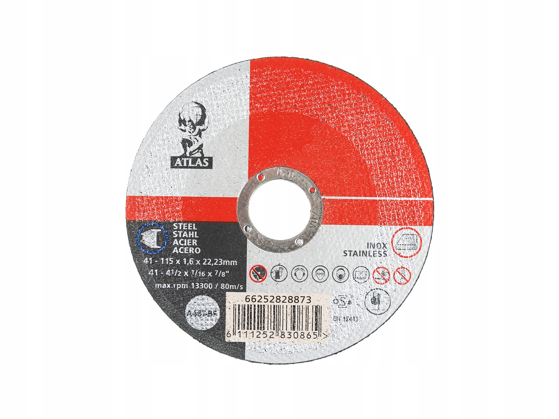 DISK NA REZANIE INOXU ATLAS 115x1,6x22 x25