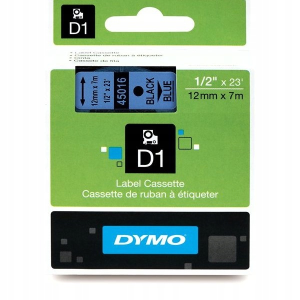 ORIGINÁLNA PÁSKA DYMO D1 12mm 7M 45016 S0720560 BK / B