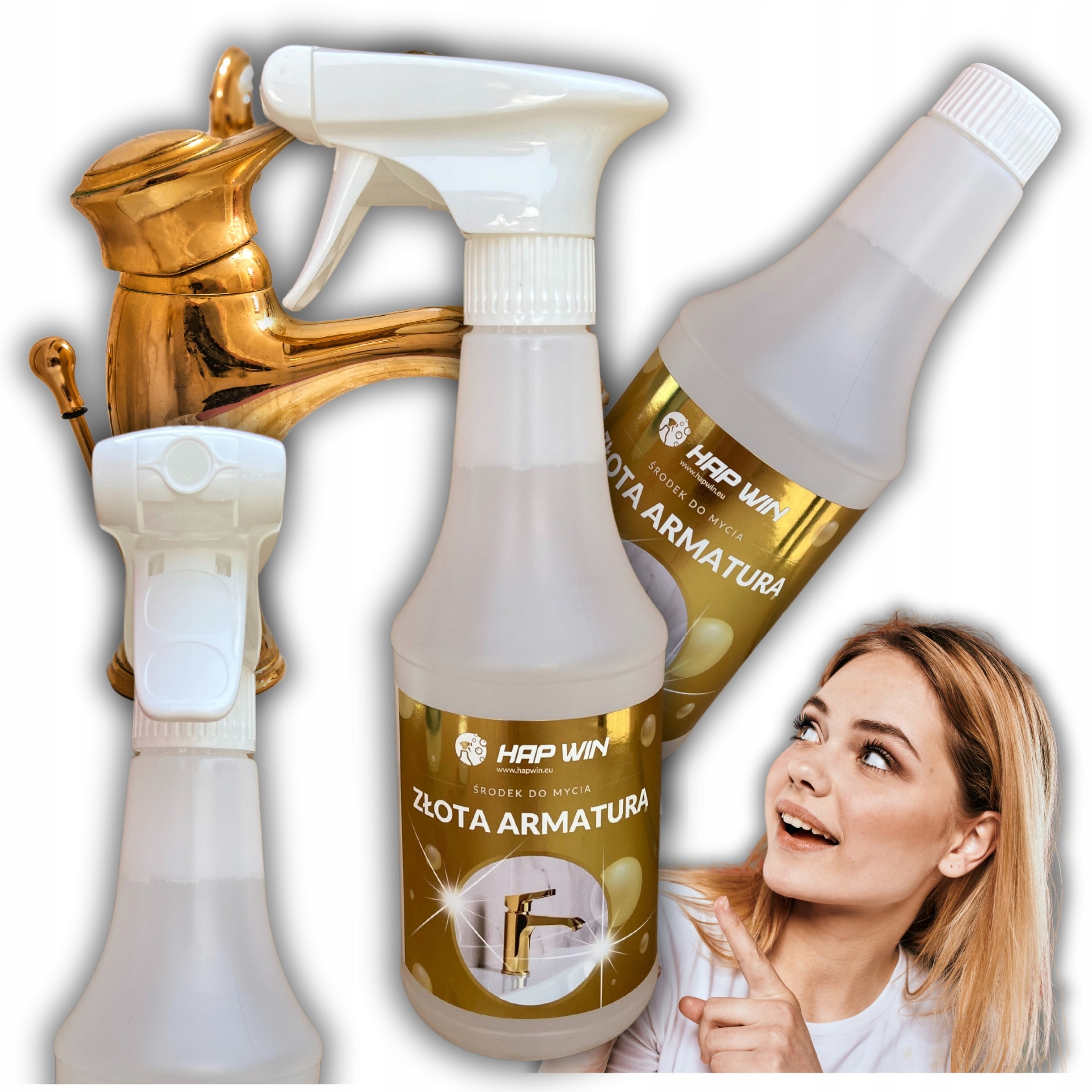 Hap Win Liquid 0,5l multifunkčné čistenie + rozprašovač rozprašovač spúšť pre fľašu