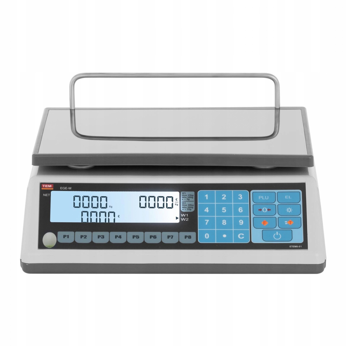 TEM TEM030D-B1 OBCHODNÁ VÁHA 30KG / 10G OVERENIE