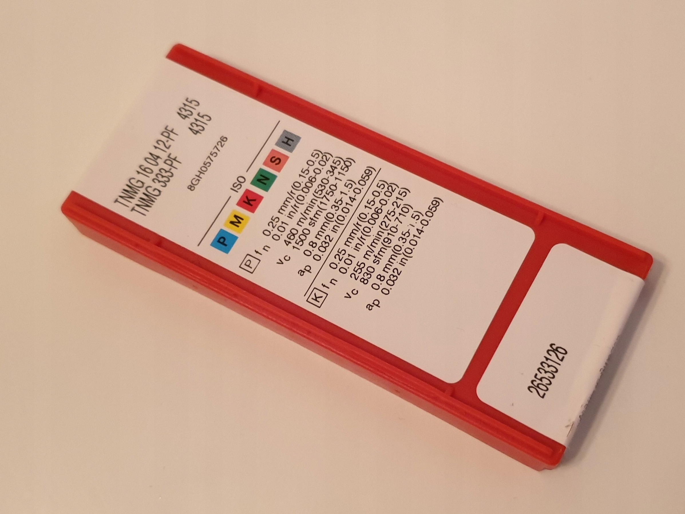 TNMG 160412 - PF 4315 Sandvik * Faktúra *