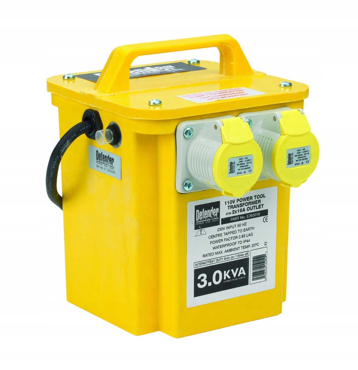 NAPÁJACÍ TRANSFORMÁTOR 230V / 110V IP44 16A
