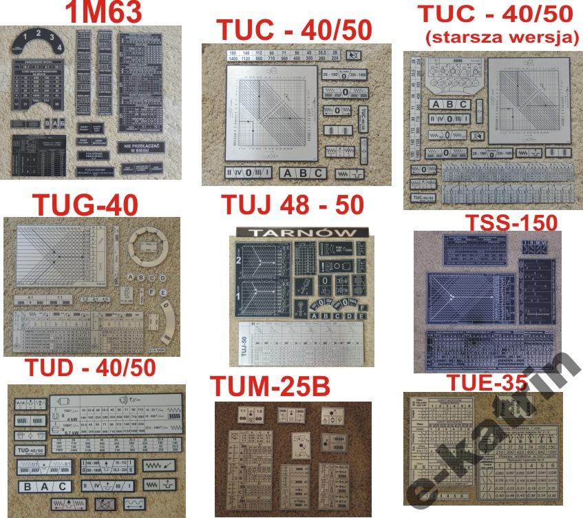 Dosky na sústruh TUJ TUC TUD TUG TUE 16K20 1M63