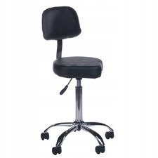 Kozmetická taburetka s operadlom BH-7268 Black supe