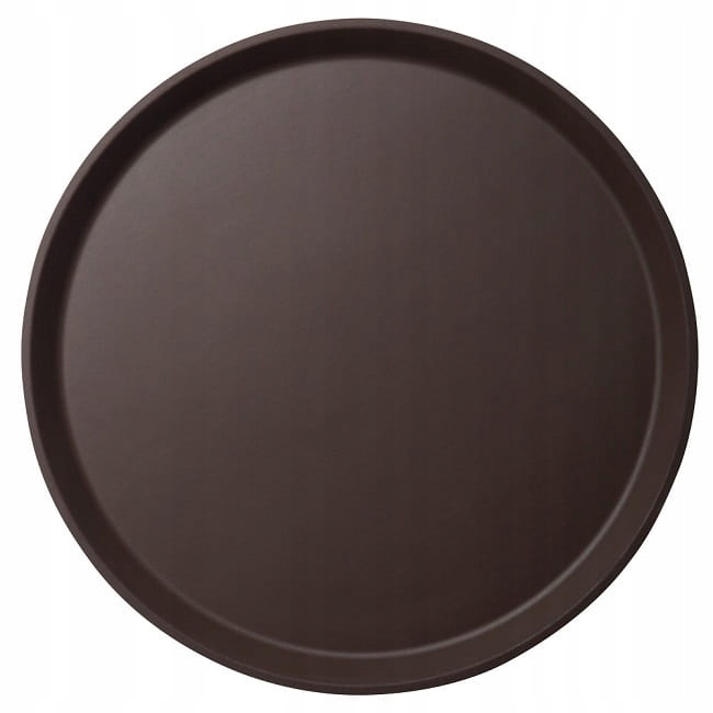 Okrúhly podnos pre čašníkov, hnedý, priemer 35,5 cm CAMBRO
