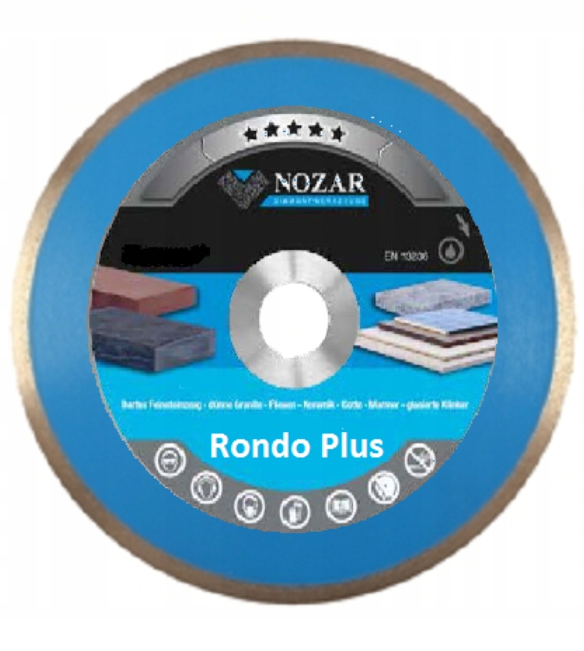 Štít NOZAR FLIESE RONDO PLUS 125 Uzavretý okruh