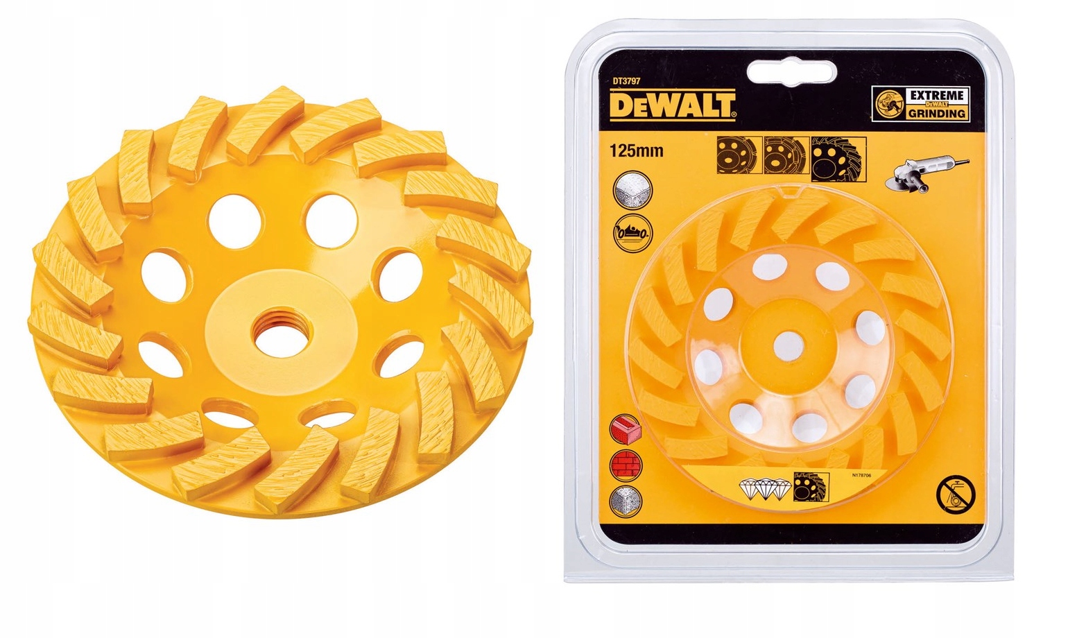 Brúsny kotúč na betón 125mm DeWALT DT3797