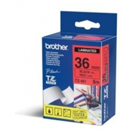 Brother 32 mm ČERVENÁ NA BIELEJ páske