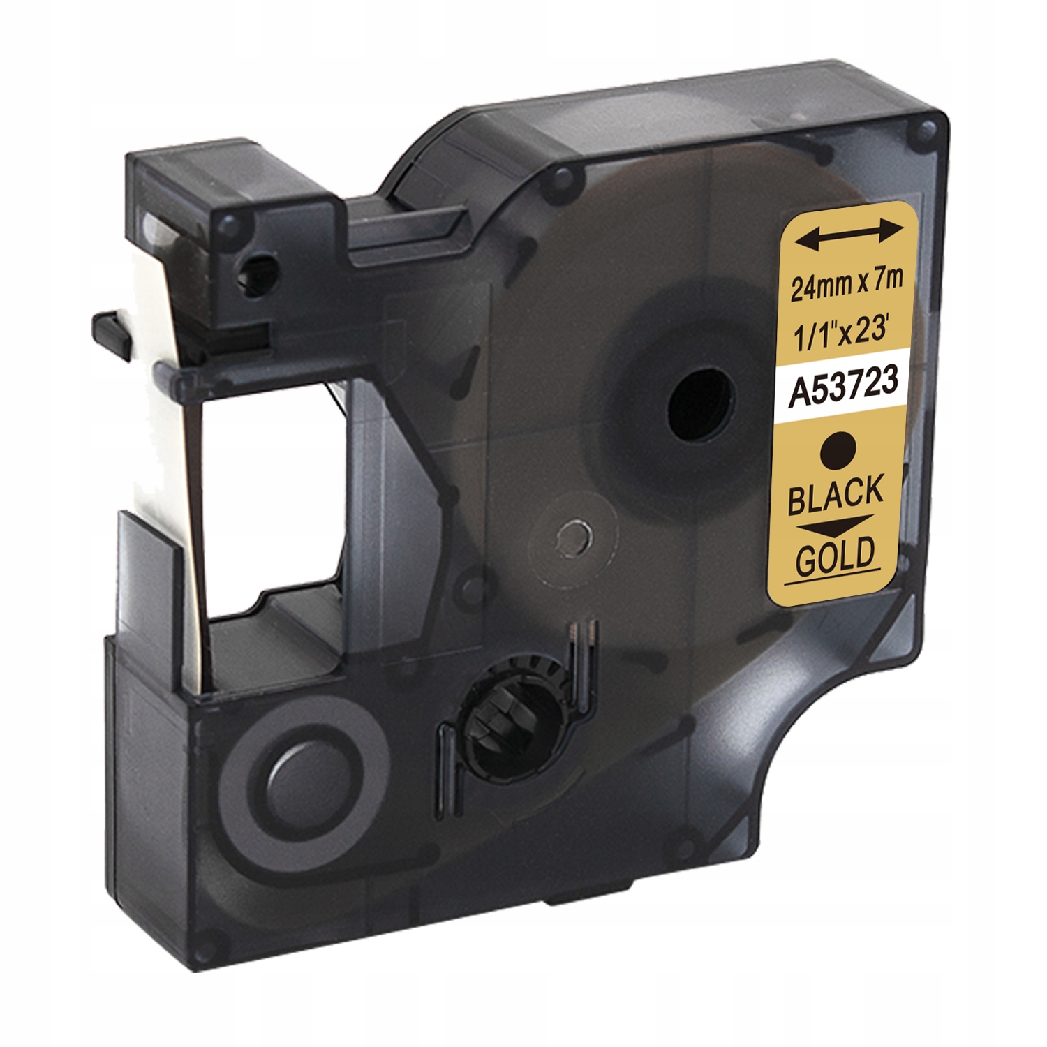 Stuha pre DYMO D1 53723 24 mm zlatá / čierna