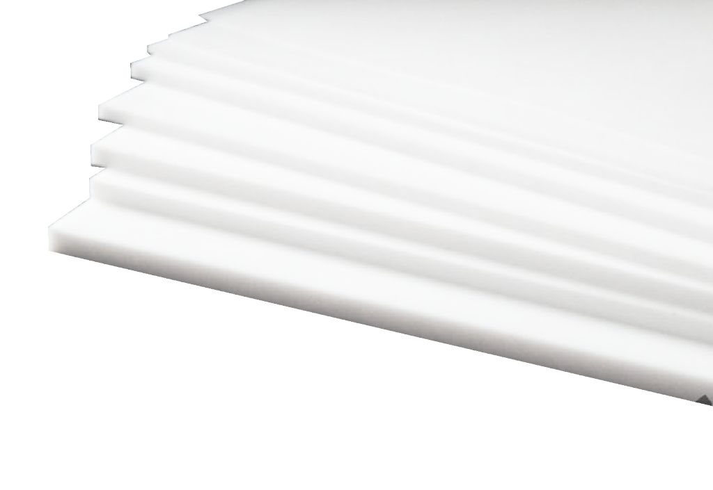 Teflónový PTFE 300 x 600 mm 1 mm teflónová doska