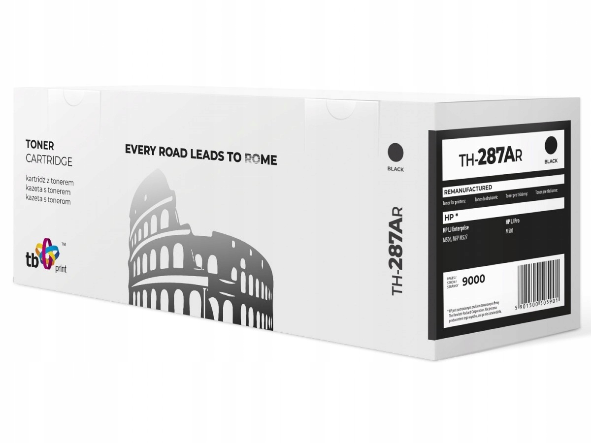 Toner pre HP CF287A LJ 5 06 BK TH-287AR ref.