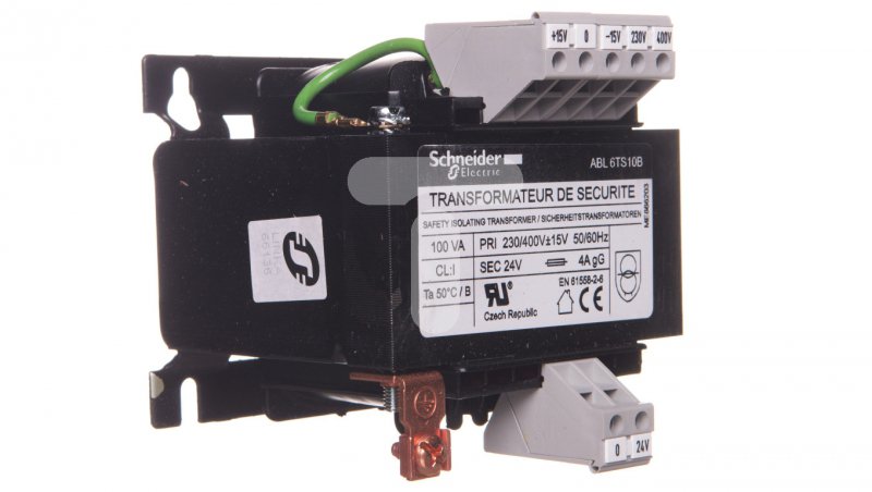 1-fázový transformátor 100VA 400-230 / 24V ABL6TS10B