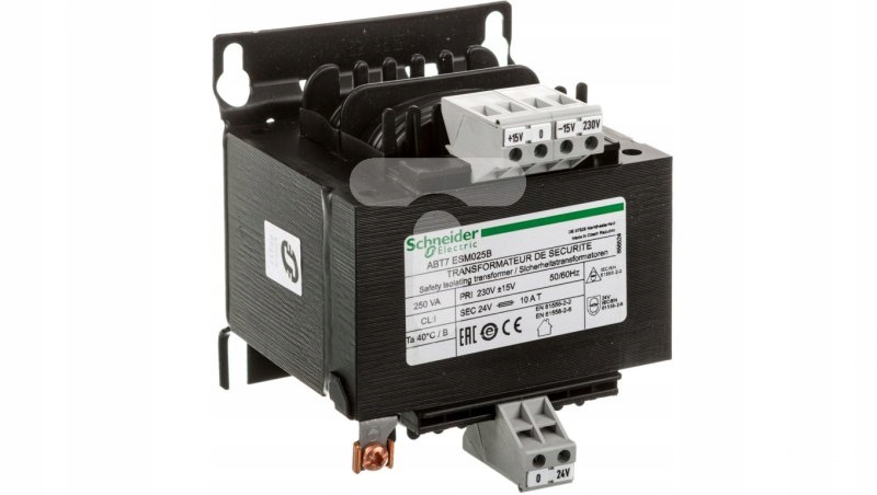 1-fázový transformátor 250VA 230V / 24V ABT7ESM025B