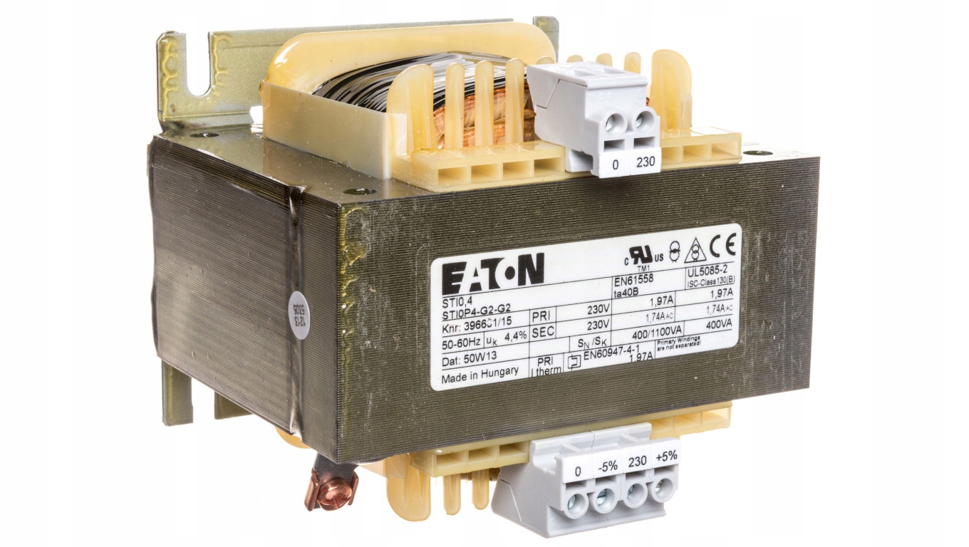 1-fázový transformátor 400VA 230 / 230V STI0,4 (230/2