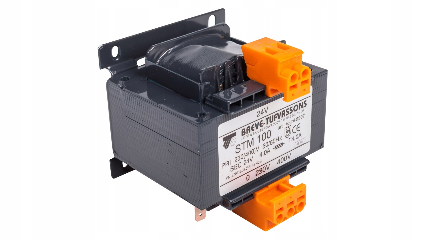 1-fázový transformátor STM 100VA 400 (230) / 24V 1622