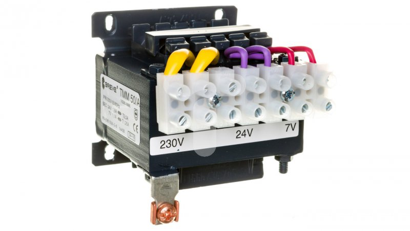 1fázový transformátor TMM 50VA 230 / 24V-7V 16280-9