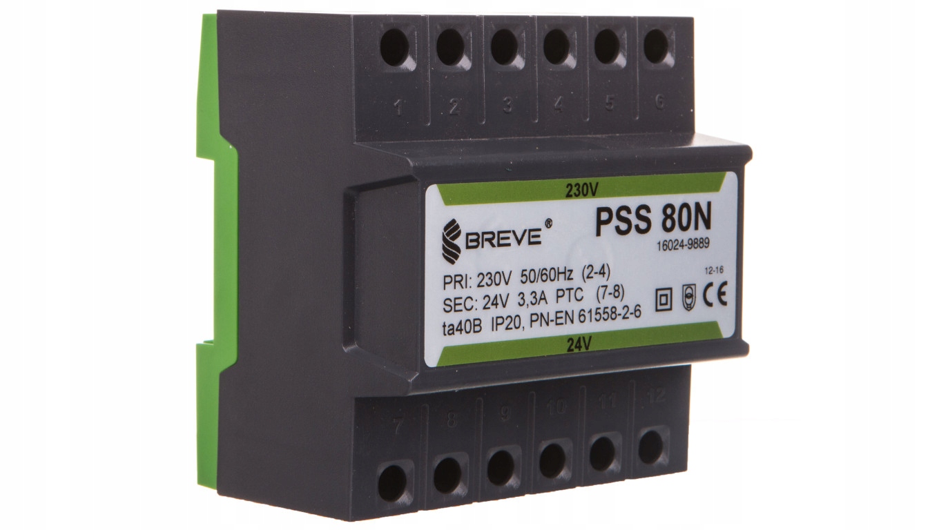 1-fázový modulárny transformátor PSS 80N 80VA 230/2