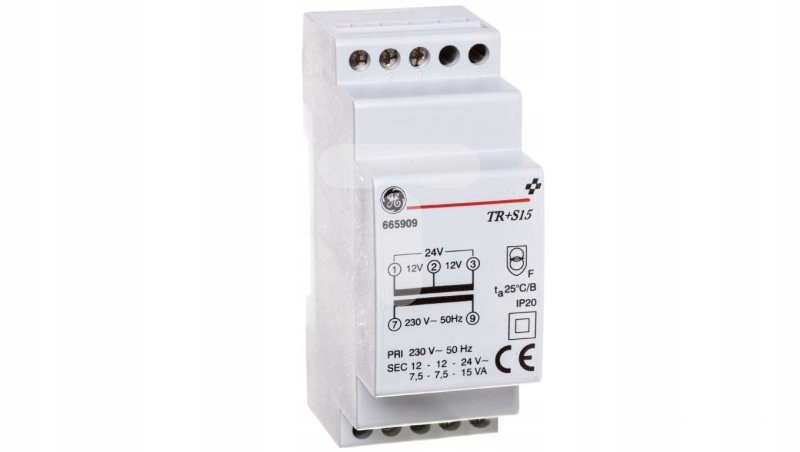 Bezpečnostný transformátor 12-12-24V AC TR + S15 6