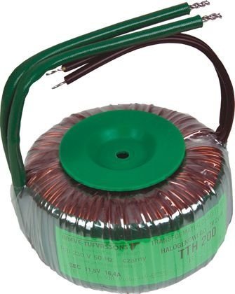 Toroidný transformátor TTH 150 230 / 11,5V. bezpečnosť