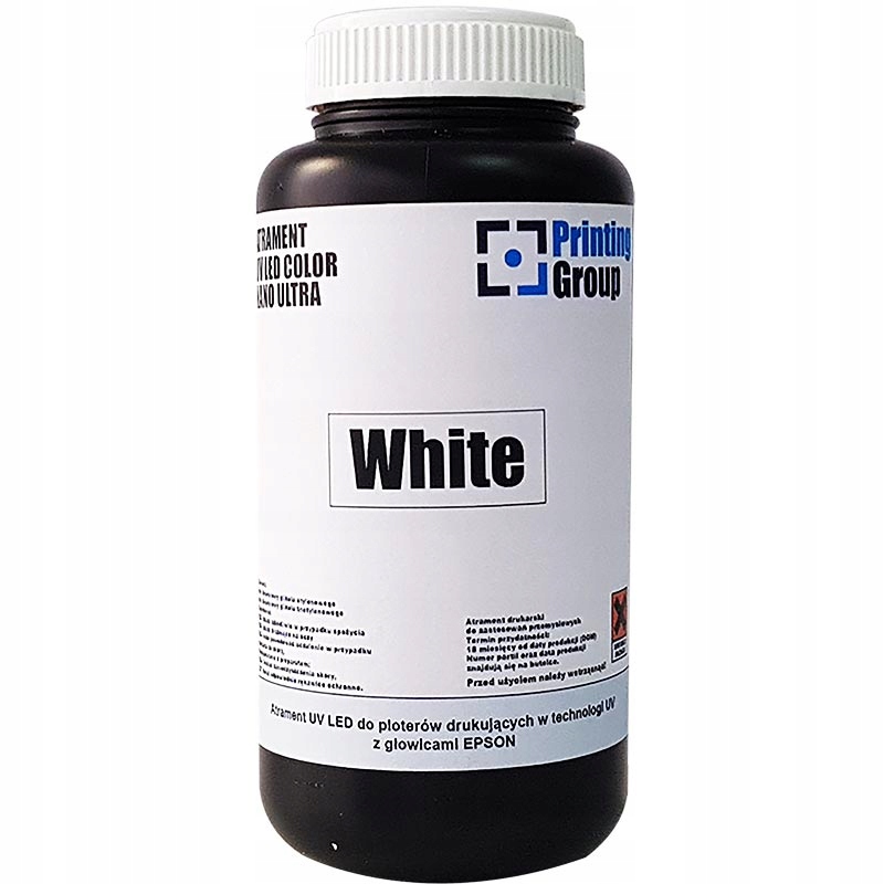 ELASTICKÝ atrament pre UV tlačiarne EPSON White