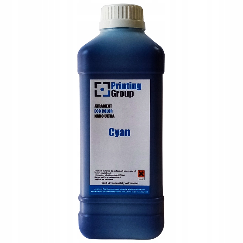 Eco Solvent CYAN atrament 1000ml