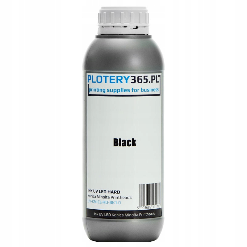 Čierny 1L UV LED atrament Konica Minolta Ricoh gen5
