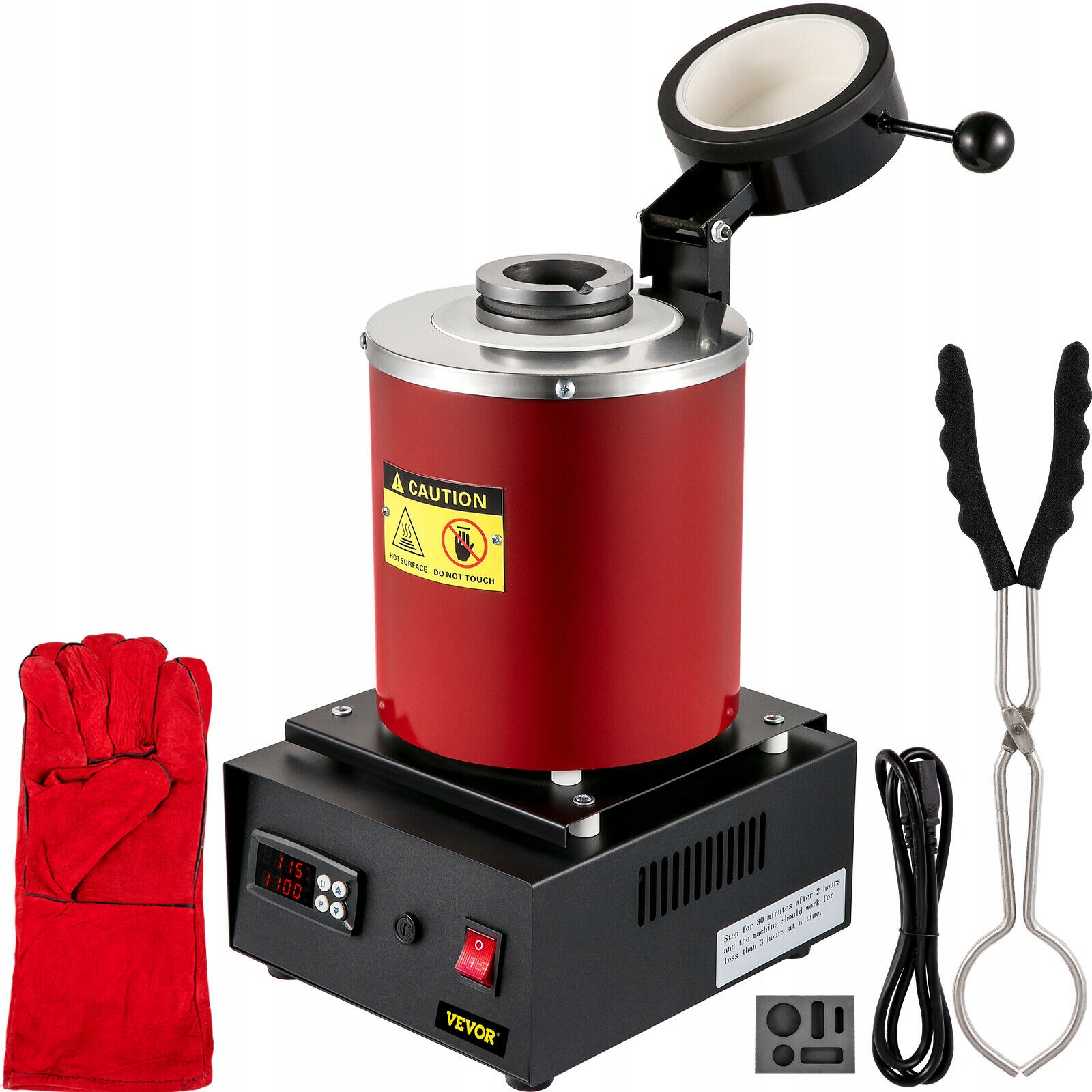 VEVOR Elektrická taviaca pec 3KG 1750W 220V