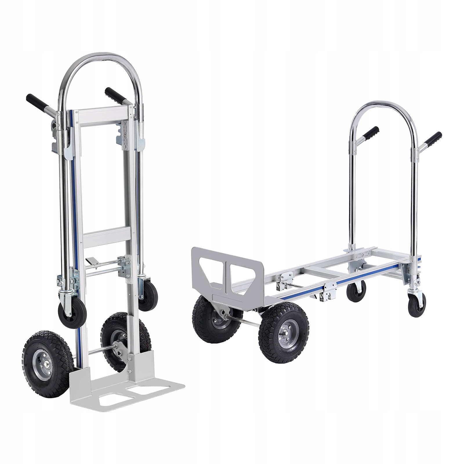 VEVOR Skladací Transportný vozík 2v1 249-363kg Transportný vozík Zliatina hliníka