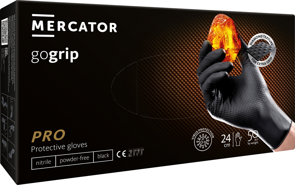 Mercator Medical GOGRIP rukavice veľkosť 8 - M 25 párov