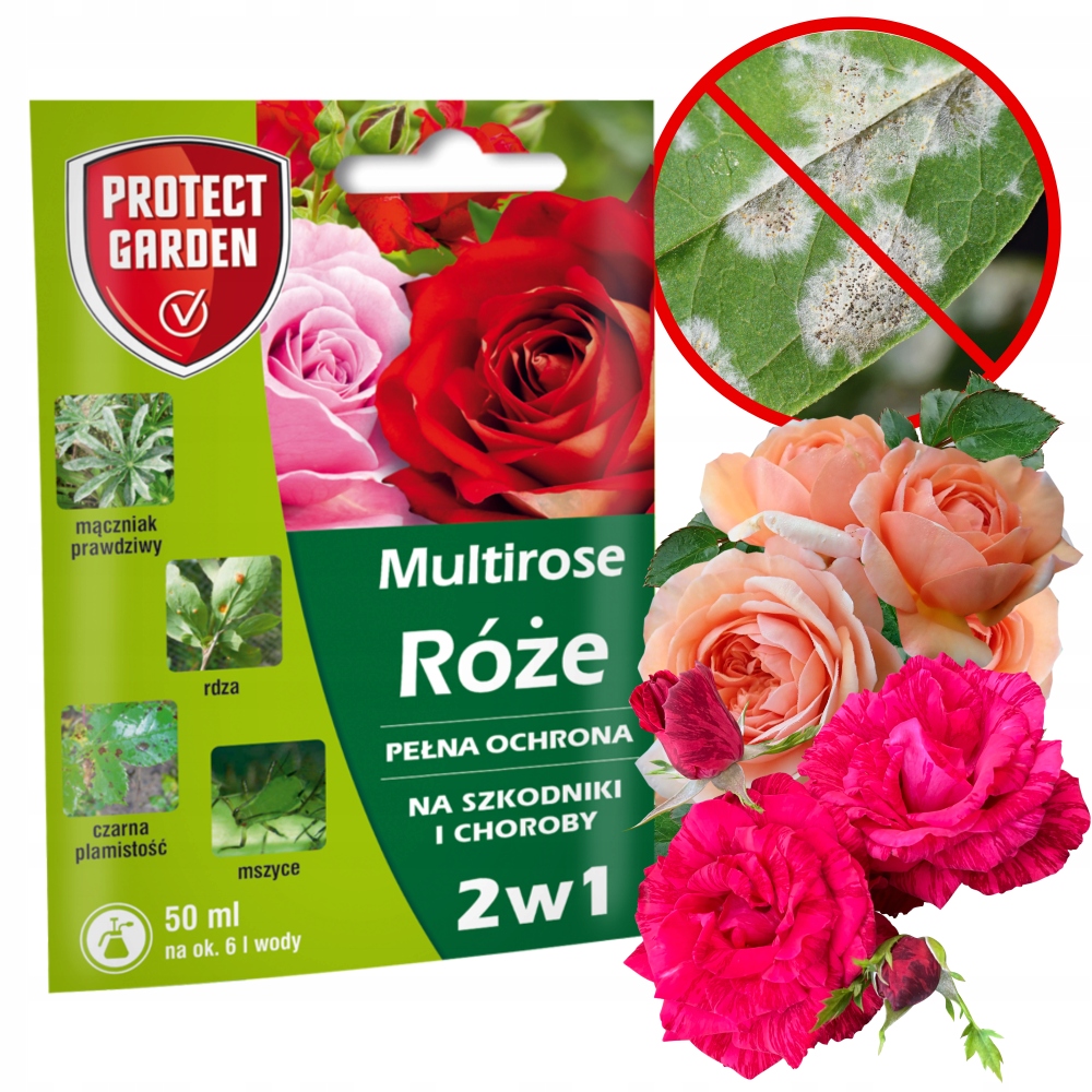 MULTIROSE 2V1 PLNÁ OCHRANA RUŽÍ A INÝCH RASTLÍN 50ML PROTECT GARDEN
