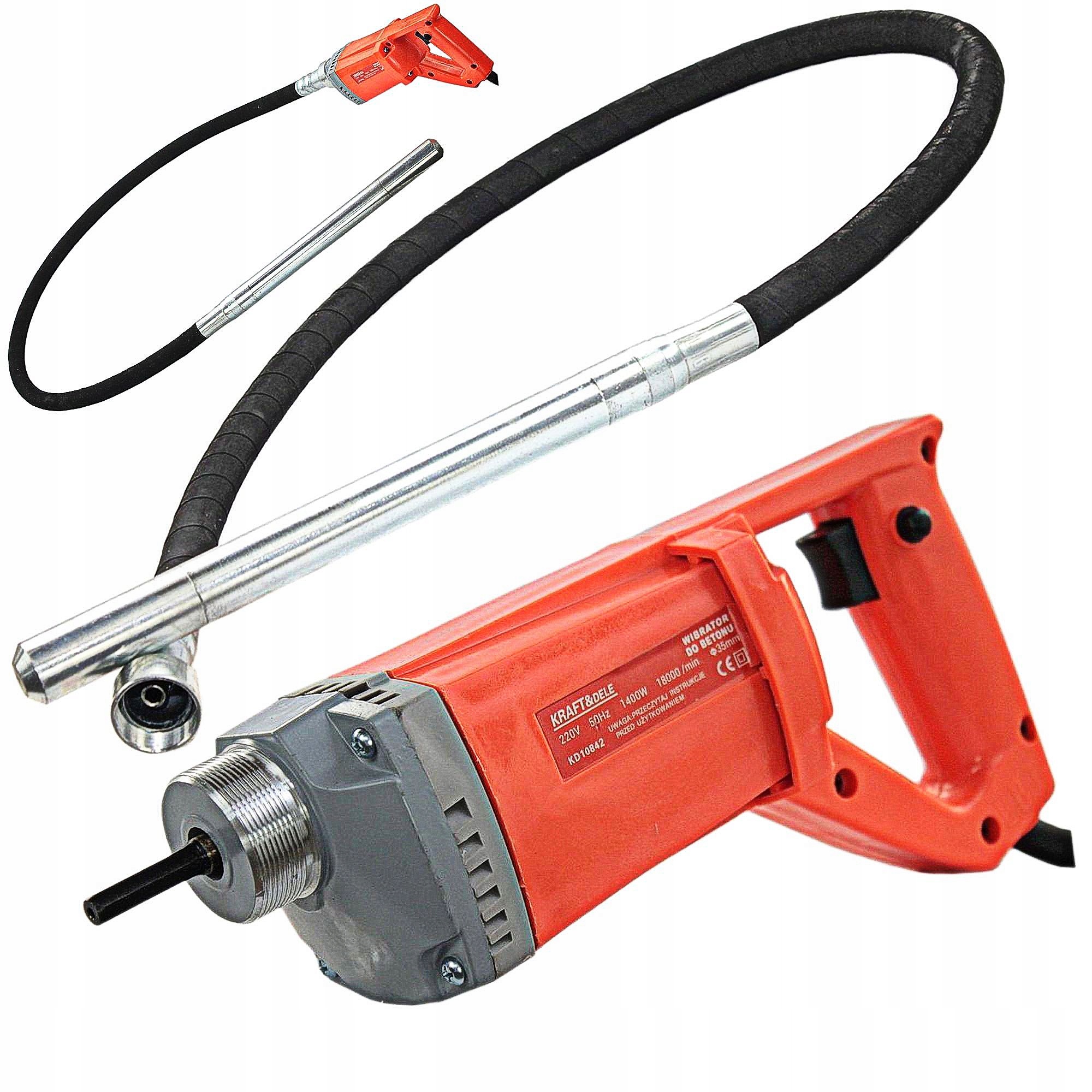 Kraft&Dele vibrátor na betón Kraft&Dele 1400 W 18000 ot./min.