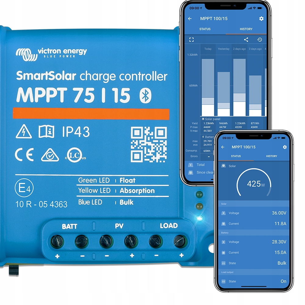 REGULÁTOR ENERGIE VICTRON Smart Solar MPPT 75/15