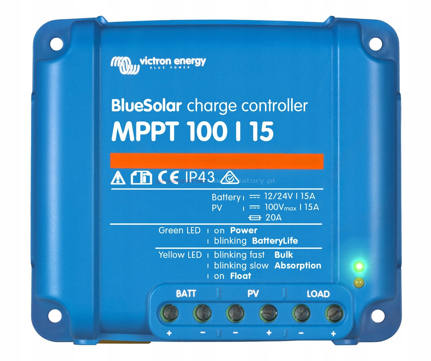 Regulátor nabíjania VICTRON Blue Solar MPPT 100/15