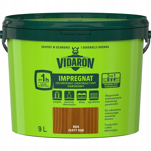 Impregnácia dreva Vidaron, zlatý dub, 9 l