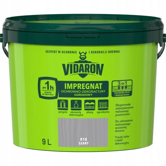 Vidaron záhradná impregnácia 9 L šedá