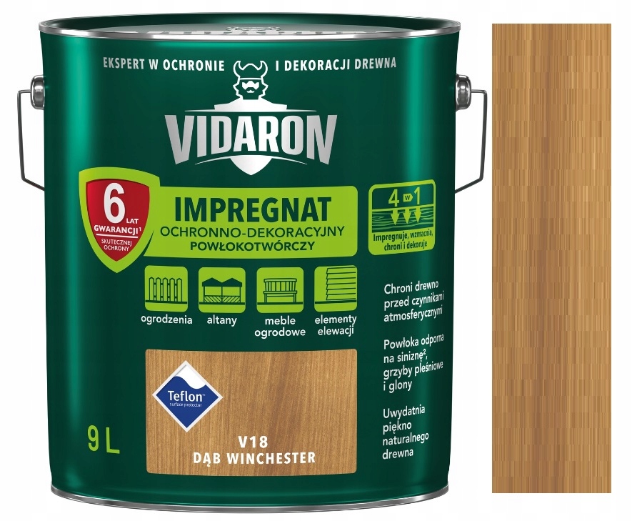 Vidaron V18 Impregnácia dreva Winchester Dub 9 l