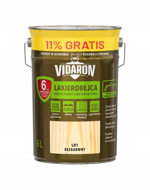Vidaron lak moridlo 5 l, bezfarebný