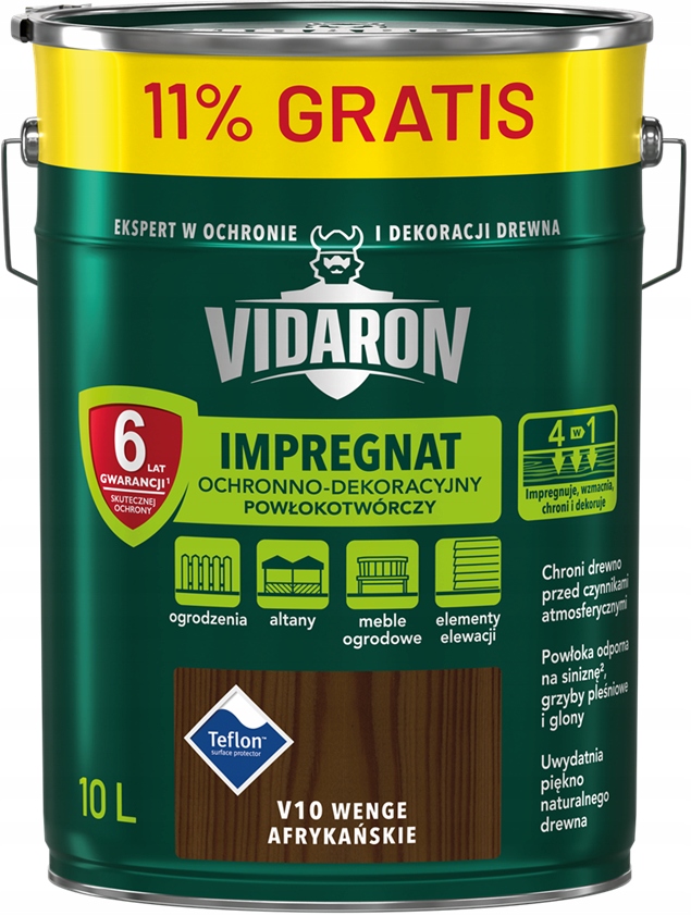 Impregnácia dreva Vidaron V10 African Wenge 10 l