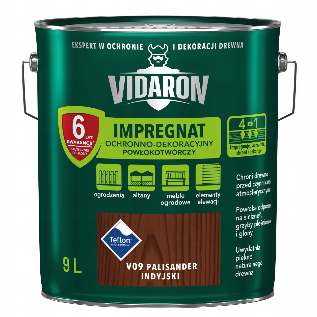 Vidaron V09 impregnácia dreva Indický palisander 9 l