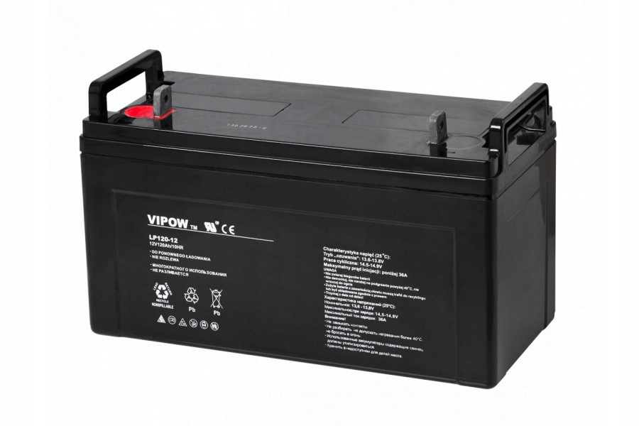 AKUMULÁTOROVÁ GÉLOVÁ BATÉRIA VIPOW 12V 120AH