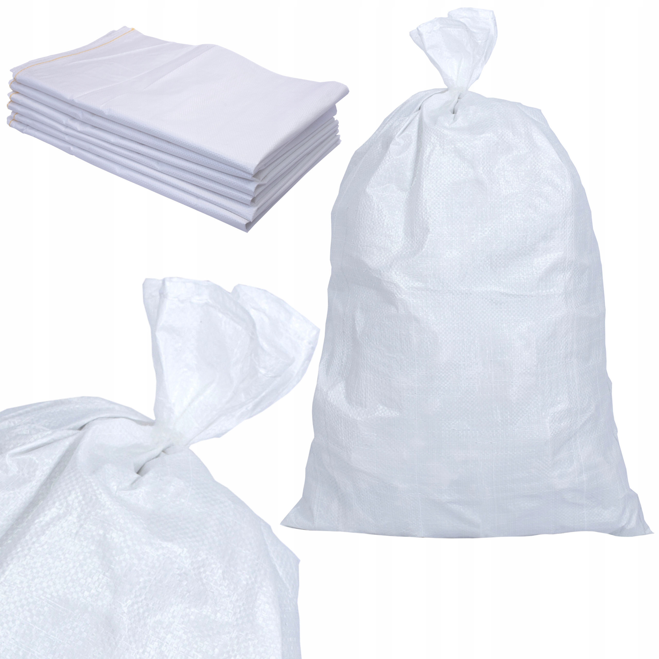 TAŠKA POLYPROPYLÉNOVÁ 25kg BIELA 50 x 80 [10 kusov]