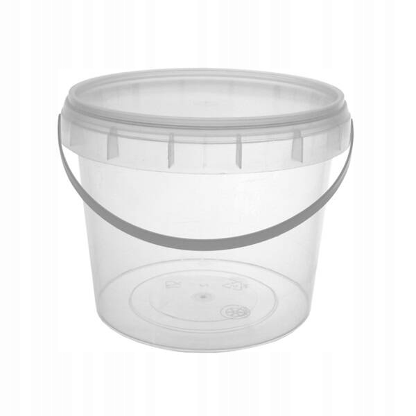 Plastové vedro s vekom, 1 l