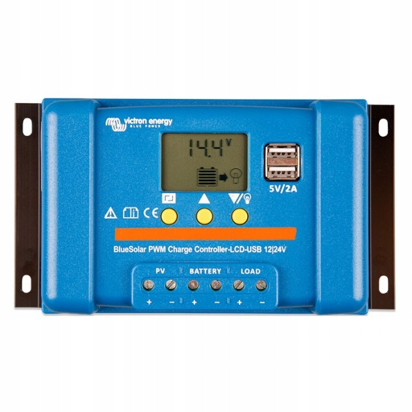 Victron BlueSolar PWM-LCD a USB 12 / 24V-20A