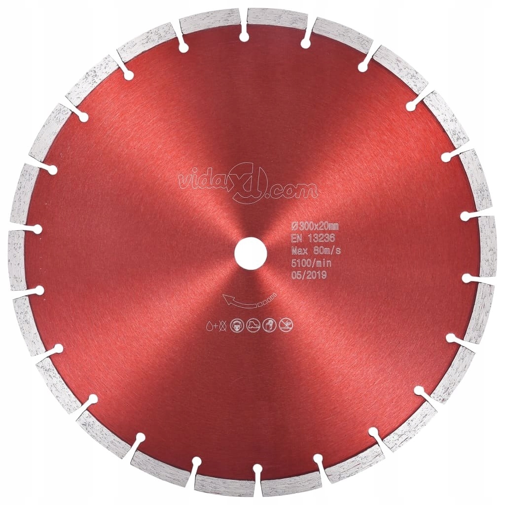 VidaXL diamantová čepeľ oceľ 300 mm