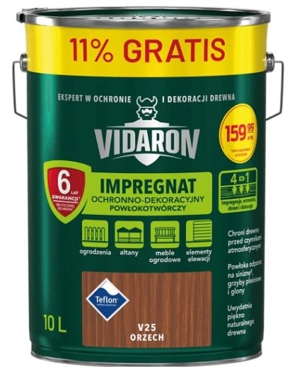 VIDARON OCHRANNÝ IMPREGNÁT NA DREVO ZMES 9L