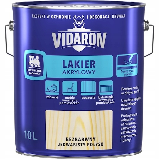 Vidaron Priehľadný akrylový lak na vodnej báze 10L