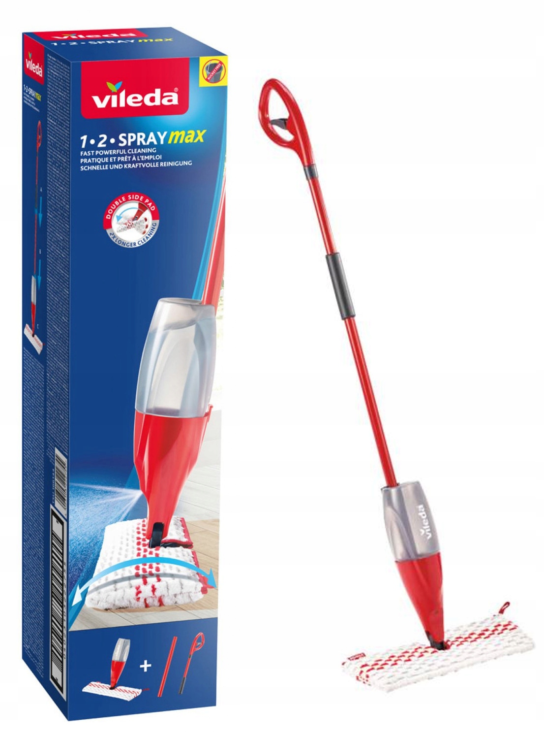 Vileda 1-2-SPRAY plochý mop max 40 cm