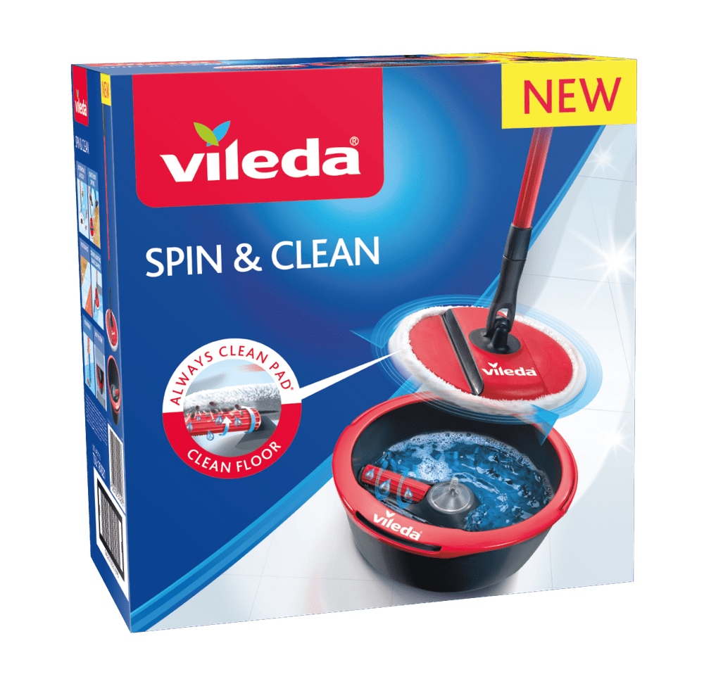 Vedro a odstreďovací mop Vileda Spin & Clean